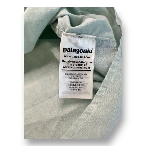 Patagonia Front Button Green Top Size Extra Large - Picture 4 of 5